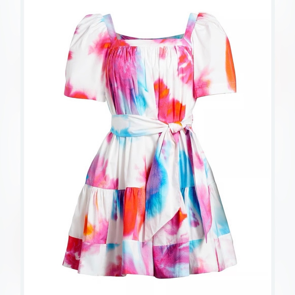Tanya Taylor Colorful Kids Dress with Belt